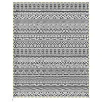 Outsunny Outdoor Rug Carpet with USB Lights Reversible Patio Rug with Carry Bag for Camping 10' x 8'(m-1)