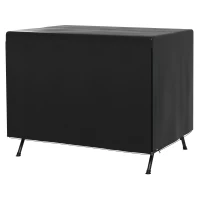 Outsunny 3-Seater Patio Swing Cover, Outdoor Garden Furniture Protection, 85" x 61" x 59", Black(m-2)