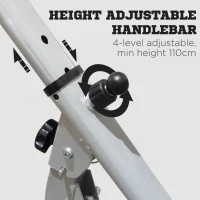 Soozier Height Adjustable Stair Stepper, Stepper Exercise Machine with Handlebar, LCD Monitor, Black(m-5)