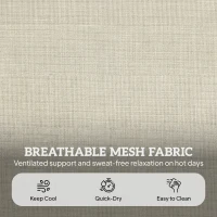 Outsunny Tanning Chair with Face Hole and Side Table, 5-Position Folding Outdoor Chaise Lounge Chair, Beige(m-8)