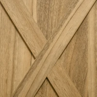 HOMCOM Farmhouse Sideboard Buffet Cabinet, Storage Cabinet with Barn Doors, Distressed Brown(m-10)