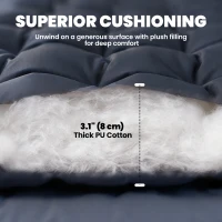 Outsunny Sleeping Mat, Camping Mat Pad with Elastic Straps, Dark Grey(m-4)