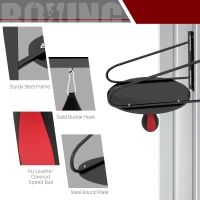 Soozier Wall-mounted Speed Bag Boxing Platform with Adjustable Height(m-4)