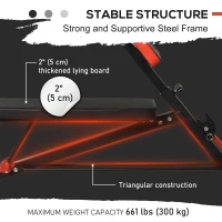 Soozier Adjustable Weight Bench Roman Chair Exercise Training Multi-Functional Hyper Extension Bench Dumbbell Bench Ab Sit up Decline Flat Black and Red(m-7)