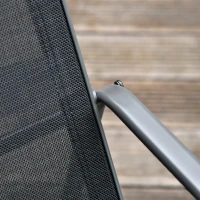 Outsunny 4 Piece Patio Furniture Set, Outdoor Conversation Set with Loveseat Sofa, Armchairs, Glass Top Coffee Table, Black(m-7)