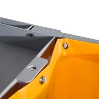 HOMCOM Janitorial Cart with 3 Shelves, Cleaning Cart on Wheels with Rubbish Bag and Mop Holders for Hotel, Housekeeping, Grey(m-9)