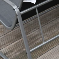 Outsunny 4 Piece Patio Furniture Set, Outdoor Conversation Set with Loveseat Sofa, Armchairs, Glass Top Coffee Table, Black(m-9)