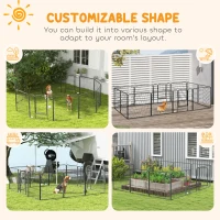 PawHut Dog Pen with Gate, 12 Panels Puppy Playpen, Dog Fence, 31.5"H(m-4)