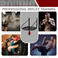 Soozier Wall-mounted Speed Bag Boxing Platform with Adjustable Height(m-5)