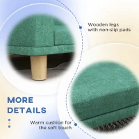 PawHut Dog Sofa for Large Dogs with Washable Cover, Anti-slip Foot Pads, Green(m-6)