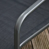 Outsunny 4 Piece Patio Furniture Set, Outdoor Conversation Set with Loveseat Sofa, Armchairs, Glass Top Coffee Table, Black(m-10)