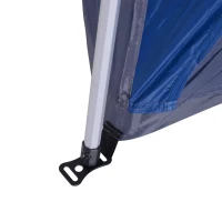 Outsunny 4 Person Pop Up Camping Tent Quick Setup Automatic Hydraulic Family Travel Tent w/ Windows Doors Carry Bag, Blue(m-13)