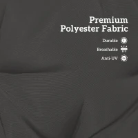 Outsunny 2 Seater Garden Bench Cushion, Soft Thick Outdoor Non-Slip 2 Seater Soft Pad With Backrest for Garden Patio, 47" x 43" x 5", Black(m-4)