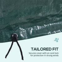 Outsunny Large Patio Furniture Covers, Outdoor Furniture Covers, Garden Set Protector Waterproof Anti-UV Protection, Dark Green(m-6)