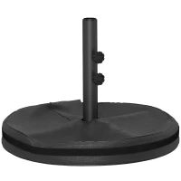 Outsunny Patio Umbrella Base Portable Outdoor Umbrella Stand for Poles 1.4"/1.5"/1.9" Black(m-2)