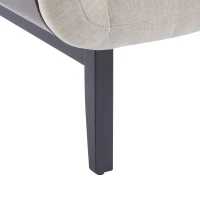 Modern-Scandinavian Accent Chair with Ergonomic Wrap-Around Backrest, Sturdy Armchair for Living Room, 31.5" L x 30.5" W x 31" H, Khaki(m-7)