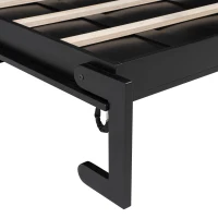 Space-Saving Full Size Murphy Bed with Fold-Down Design, Sturdy Storage Bed with 3 Upper Cabinets, 83" L x 60.5" W x 82" H, Black(m-7)