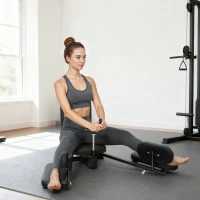 Soozier Leg Stretcher, 180° Adjustable Leg Split Machine with Handwheels, Leg Stretching Equipment for Flexibility(m-1)
