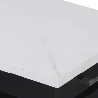 Versatile Kitchen Island with 2-Tier Pull-Out Organizer & 5 Casters, Rolling Kitchen Cart with Drop Leaf, 50.5'' L x 26.5'' W x 35.5'' H, Black(m-11)