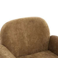 Modern-Scandinavian Accent Chair with Ergonomic Wrap-Around Backrest, Sturdy Armchair for Living Room, 31.5" L x 30.5" W x 31" H, Tan(m-5)