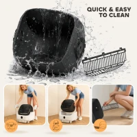 PawHut Open-Top Self Cleaning Cat Litter Box, Automatic Cat Litter Box with Integrated Safety Protection(m-7)