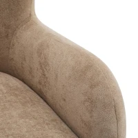 Luxe Wingback Armchair with Pocket-Spring Cushion, Elegant Lounge Chair for Living Room, 31" L x 32" W x 33" H, Light Camel+Light Teak(m-5)