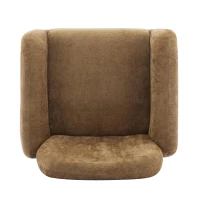 Modern-Scandinavian Accent Chair with Ergonomic Wrap-Around Backrest, Sturdy Armchair for Living Room, 31.5" L x 30.5" W x 31" H, Tan(m-10)