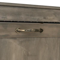 Queen Size Brown Murphy Bed with Smooth Hydraulic Lift, Space‑Saving Fold‑Down Unit with Wood Slat Support, 88'' L x 67'' W x 68.5'' H, Brown(m-8)