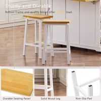 Modern White Kitchen Island Set with 2 Bar Stools, Versatile Kitchen Cart Set with Drop-Leaf Counter, 53" L x 29.5" W x 36.5" H, White(m-8)