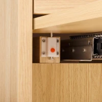 Extendable Dining Table with Folding Tabletop, Multi-Functional Kitchen Island with Drawers, 57.5" L x 32.5" W x 38" H, Creamy White+Natural(m-11)