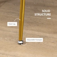 HOMCOM Dining Chairs Set of 2, Modern Accent Chair with Cushioned Backrest, Upholstery for Living Room, Cream White(m-6)