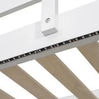 Stylish Twin Loft Bed with Storage Staircase and Window, Sturdy Bunk Bed with Full-Length Guardrails, 95" L x 41.5" W x 50" H, White(m-6)