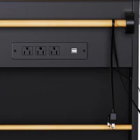 Versatile Kitchen Island with 2 Deep Drawers and Adjustable Shelves, Rolling Storage Cart with Drop Leaf, 8'' L x 29.5'' W x 36.5'' H, Black(m-10)