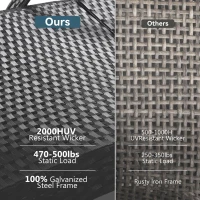 Set of 2 Outdoor Lounge Chairs with Pull‑Out Side Table, Ergonomic Recliners with 5‑Level Adjustable Backrest, 80'' L x 27'' W x 36'' H, Black(m-8)