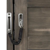 Twin-Size Murphy Bed with LED Light and Foldaway Cabinet, Space-Saving Wall Bed with Desk Conversion, 83" L x 45.5" W x 47" H, Brown(m-7)