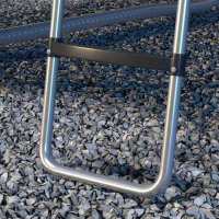 Soozier Trampoline Ladder Steel, 2/3 Steps Outdoor Trampoline Accessories, 38 Inch Length(m-10)