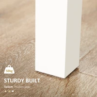 HOMCOM Kitchen Table, Dining Table for 4 to 6 People, 46.9" W x 27.6" D x 29.5" H, Oak(m-6)