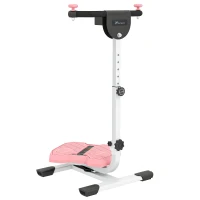 Soozier Foldable Ab Twister Board for Waist Trimming with LCD Display, Ab Workout Equipment for Women and Men, Pink(m-1)