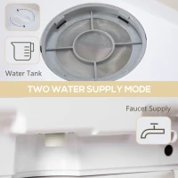 HOMCOM Portable Dishwasher, Counter Dishwasher with 4 Place Settings, 5 Washing Programs, Air-Dry Function, 6L Water Tank(m-6)