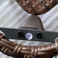 Outsunny Outdoor Coffee Table with Storage Shelf, Hand-Woven Wicker Side Table with Water-Ripple Glass Top, Mix Brown(m-9)