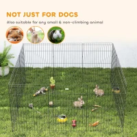 PawHut 36inch Foldable Metal Exercise Pet Playpen Yard Dog Puppy Kennel Cage 12 Panels(m-5)