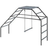 PawHut Chicken Coop Perches with Adjustable Swing, 10 Roosting Bars, for Backyard, Farm(m-1)