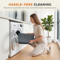 PawHut Waterproof Sofa Cover 3 Seater, Soft Couch Cover for Dogs Cats Pets, Non Slip Sofa Slipcoevr with Elastic Straps(m-9)