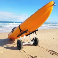 Soozier Kayak Cart Dolly Kayak Cart with Adjustable Width, Black(m-1)