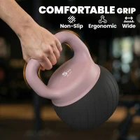Soozier Soft Kettlebell, 11lb Kettle Bell with Anti-Slip Grip for Home Gym Weight Lifting and Strength Training(m-5)