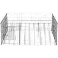 PawHut 30inch Foldable Metal Exercise Pet Playpen Yard Dog Puppy Kennel Cage 12 Panel(m-2)