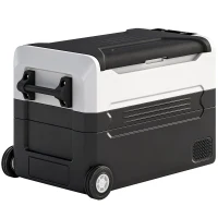 Outsunny 12 Volt Car Refrigerator, 42QT Car Fridge with App Control, 12/24V DC and 100-240V AC, Black(m-2)