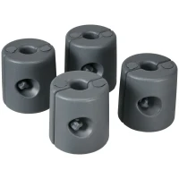 Outsunny HDPE Tent Weights Set of 4, Canopy Weights, Filled with Water or Sand, 106 LBS, Light Grey(m-2)