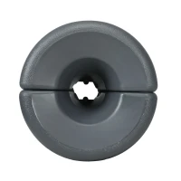 Outsunny HDPE Tent Weights Set of 4, Canopy Weights, Filled with Water or Sand, 106 LBS, Light Grey(m-10)
