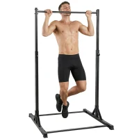 Soozier Portable Pull Up Station, Height Adjustable Pull Up Bar with 8 Levels for Home Gym Strength Training, 440LBS Capacity(m-11)